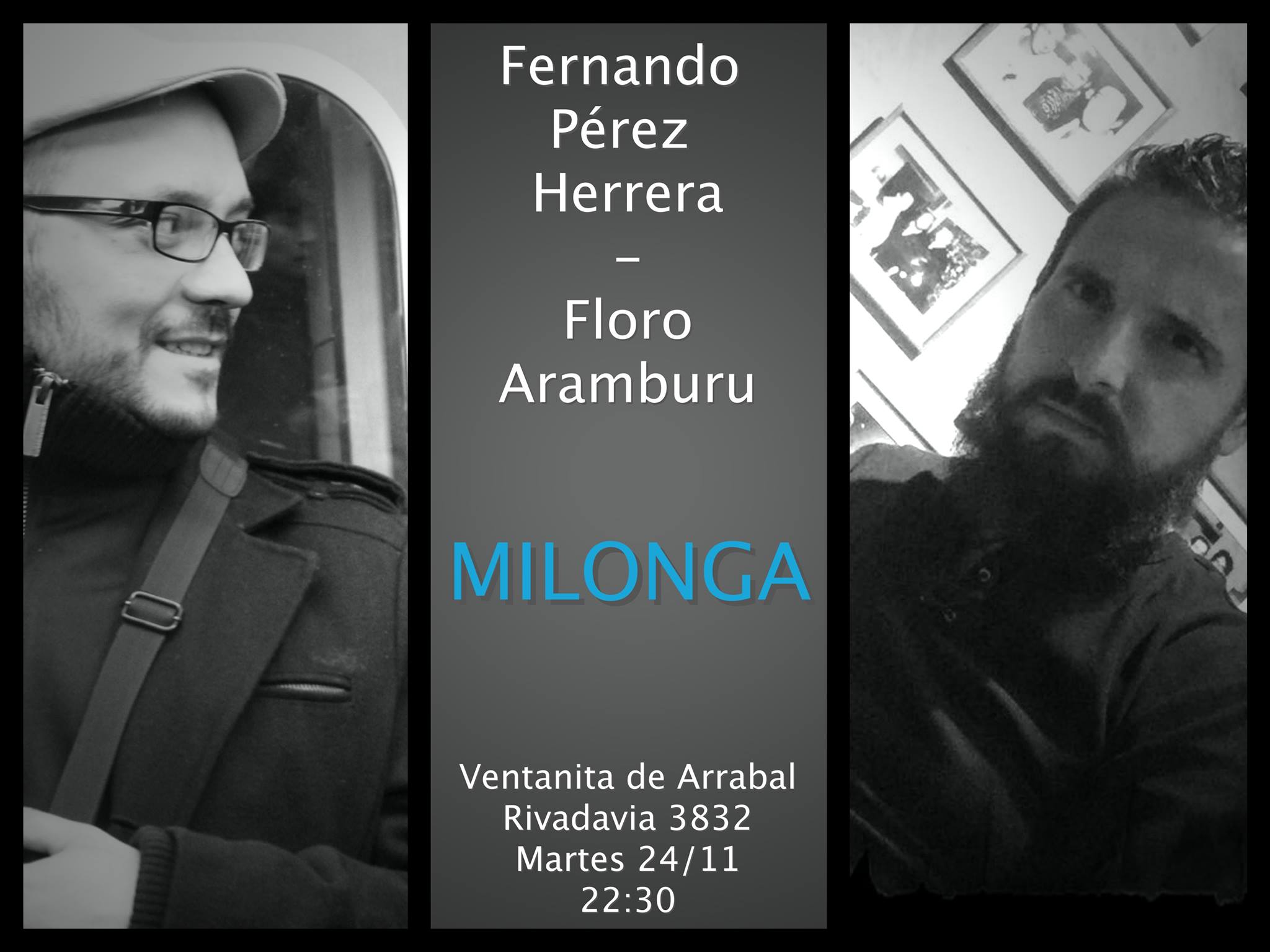 Fernando Pérez Herrera+Floro Aramburu en La Ventanita de Arrabal