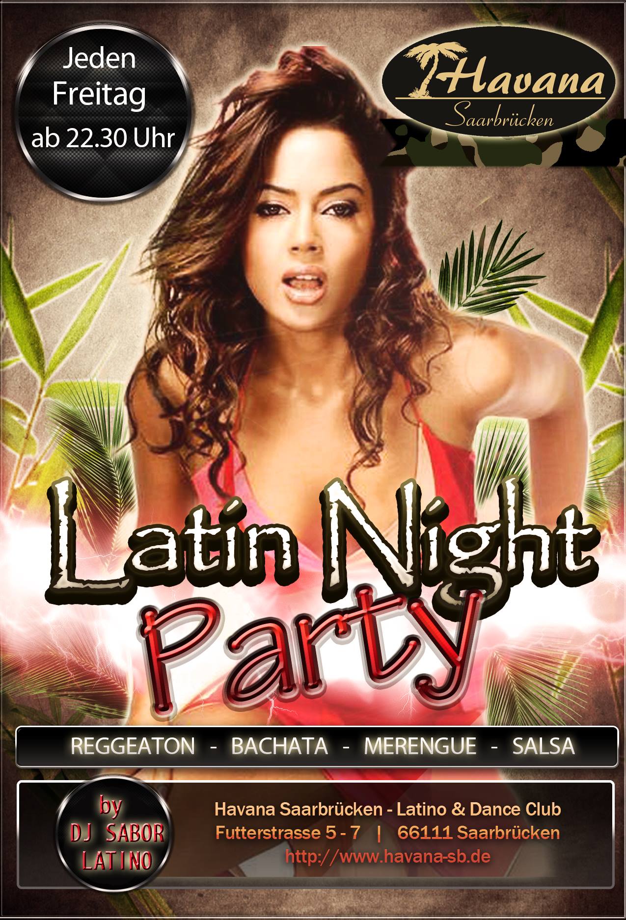 LATIN PARTY…every FRIDAY !!!!…in the mix international Dj Sabor Latino !!!!