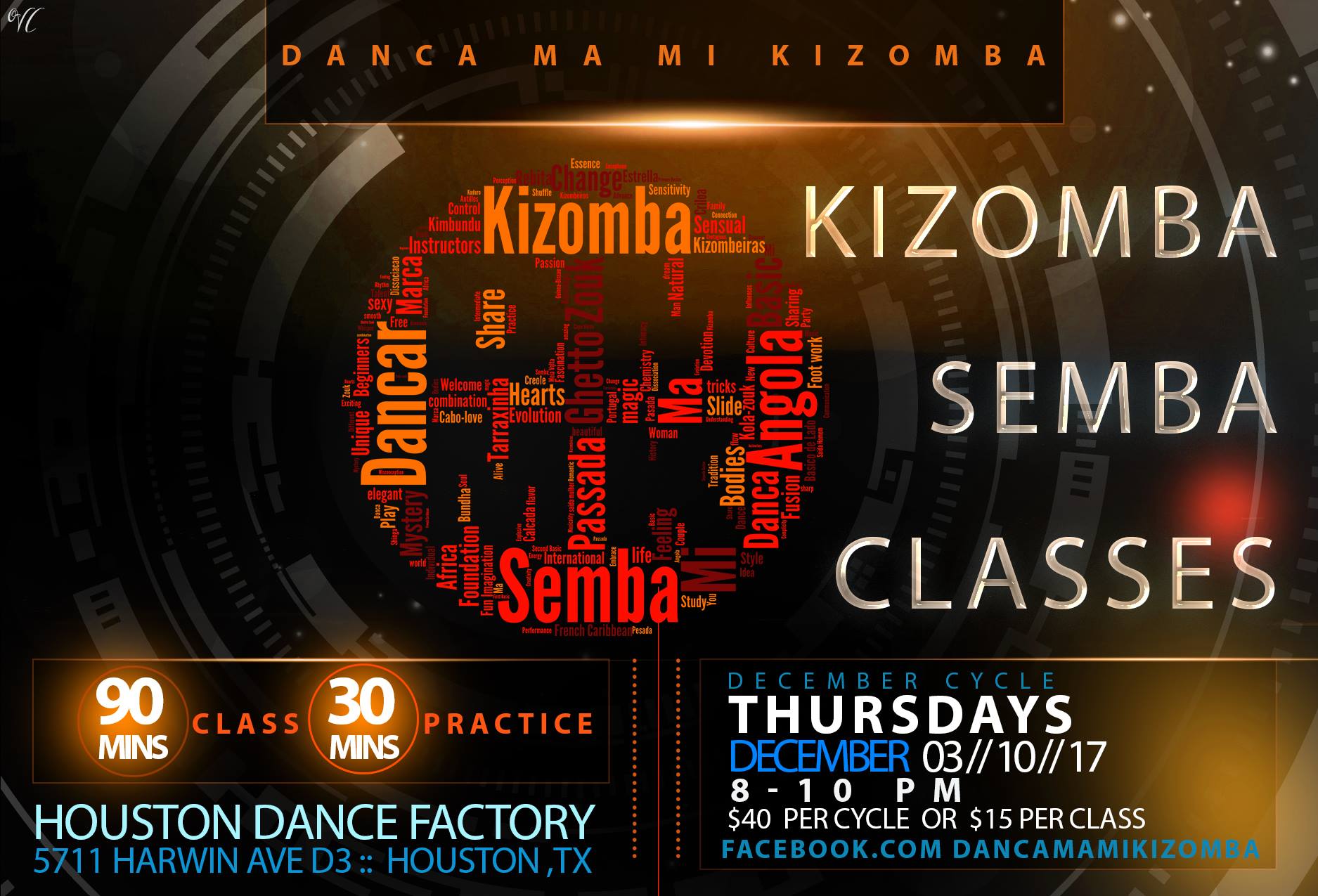 DMMK Kizomba Semba Thursday Classes - May Cycle