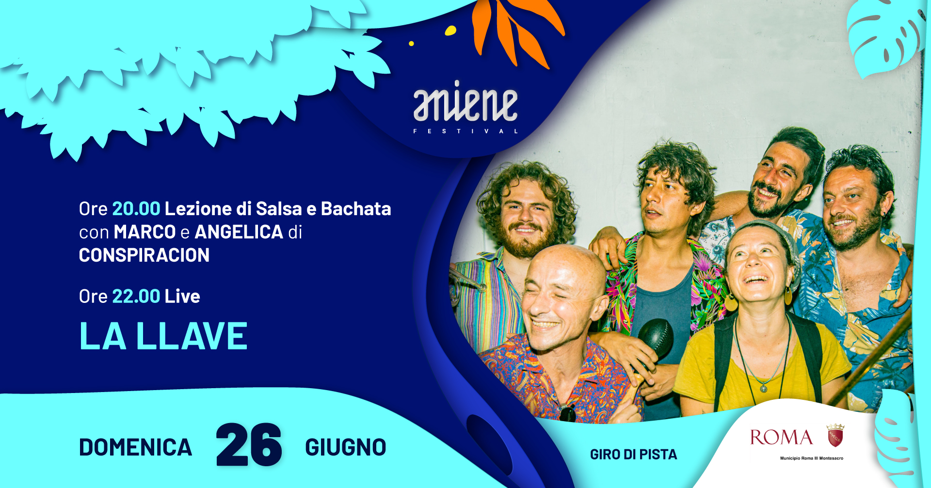 La Llave + Lezione di salsa con Marco e Angelica di Conspiracion โข Aniene Festival 2022 โข Free Entry
