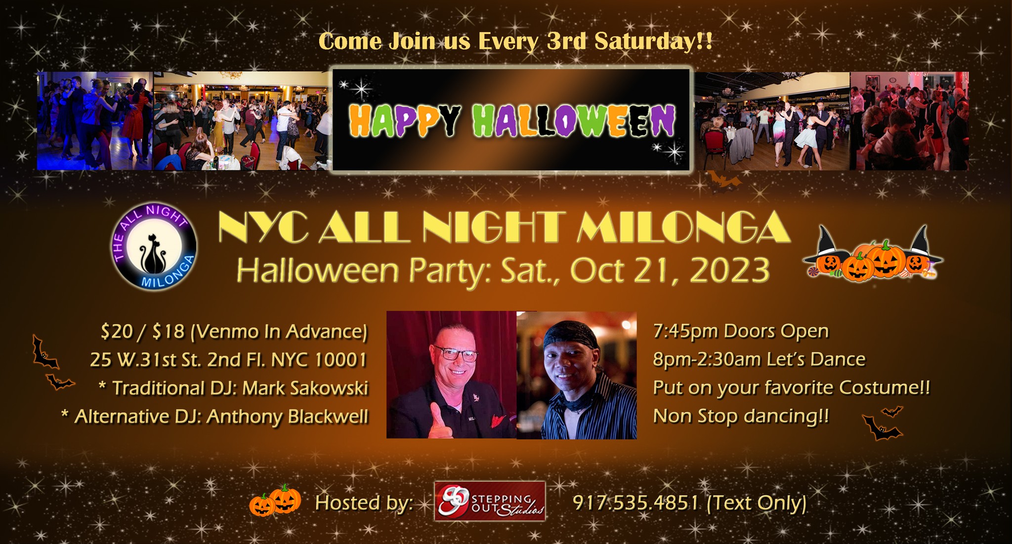 Oct 21 All Night Milonga - Happy Halloween Party!!