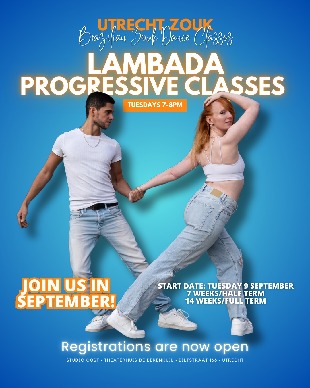 Lambada Progressive Classes - Starting in September in Utrecht!