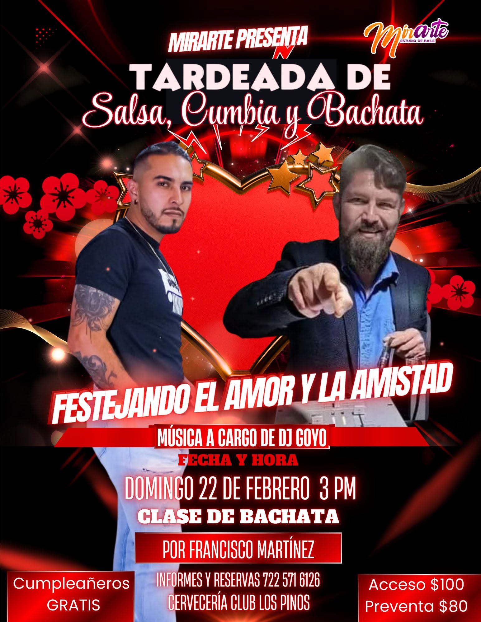 Tardeada de SALSA, CUMBIA Y BACHATA