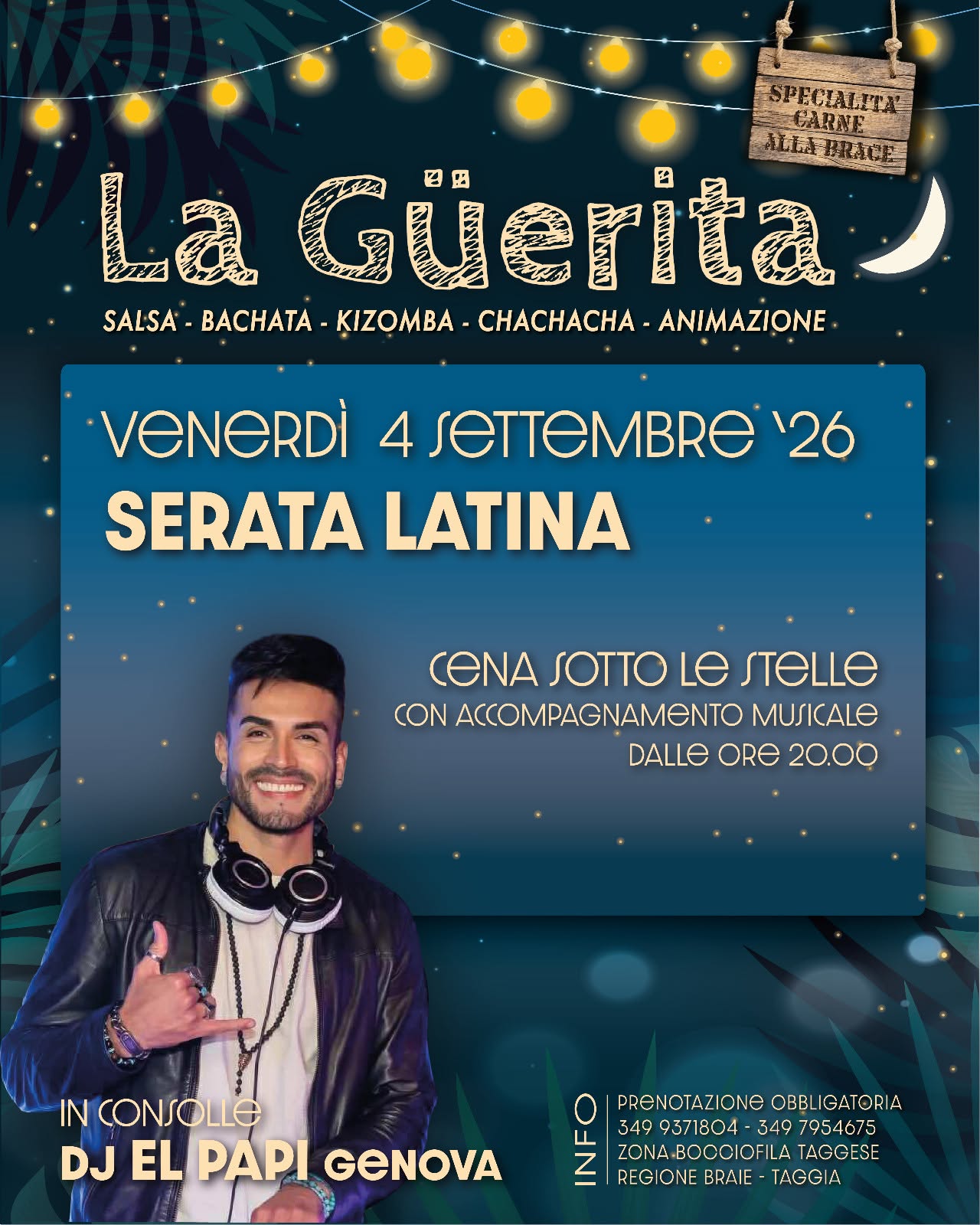 Venerdì 4 Settembre La Güerita ✨🌙