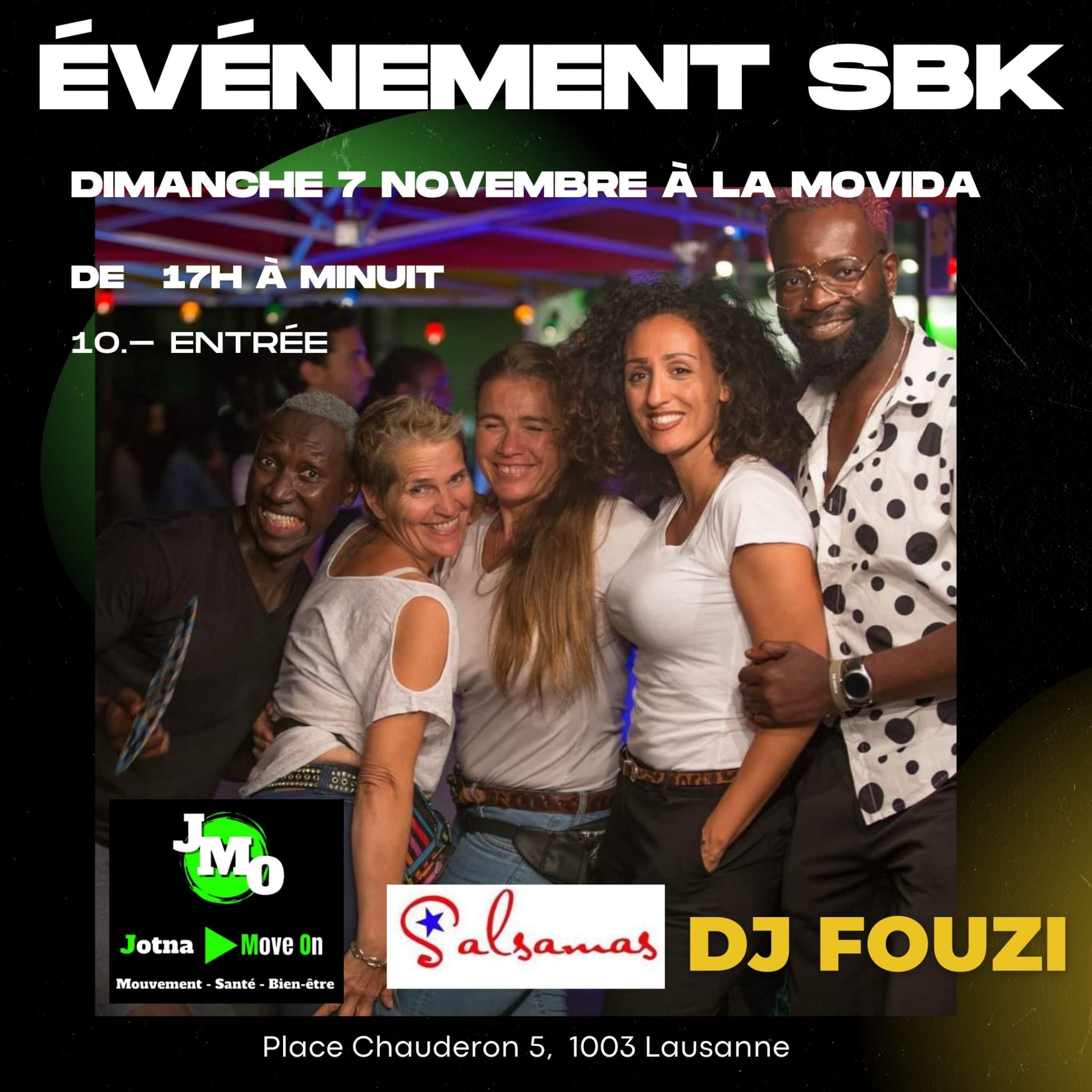 Salsa à la Movida dès 17h avec Salsamas et JMO