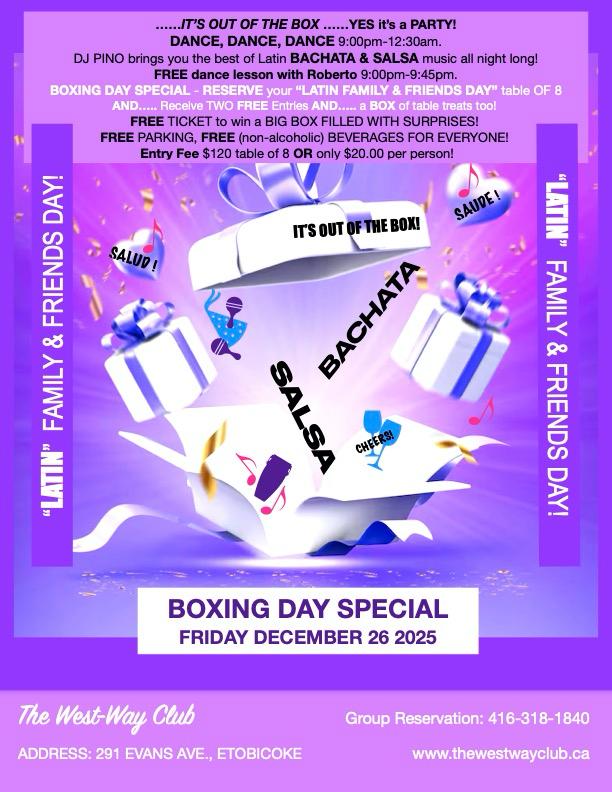 Boxing Day Special - Latin Night