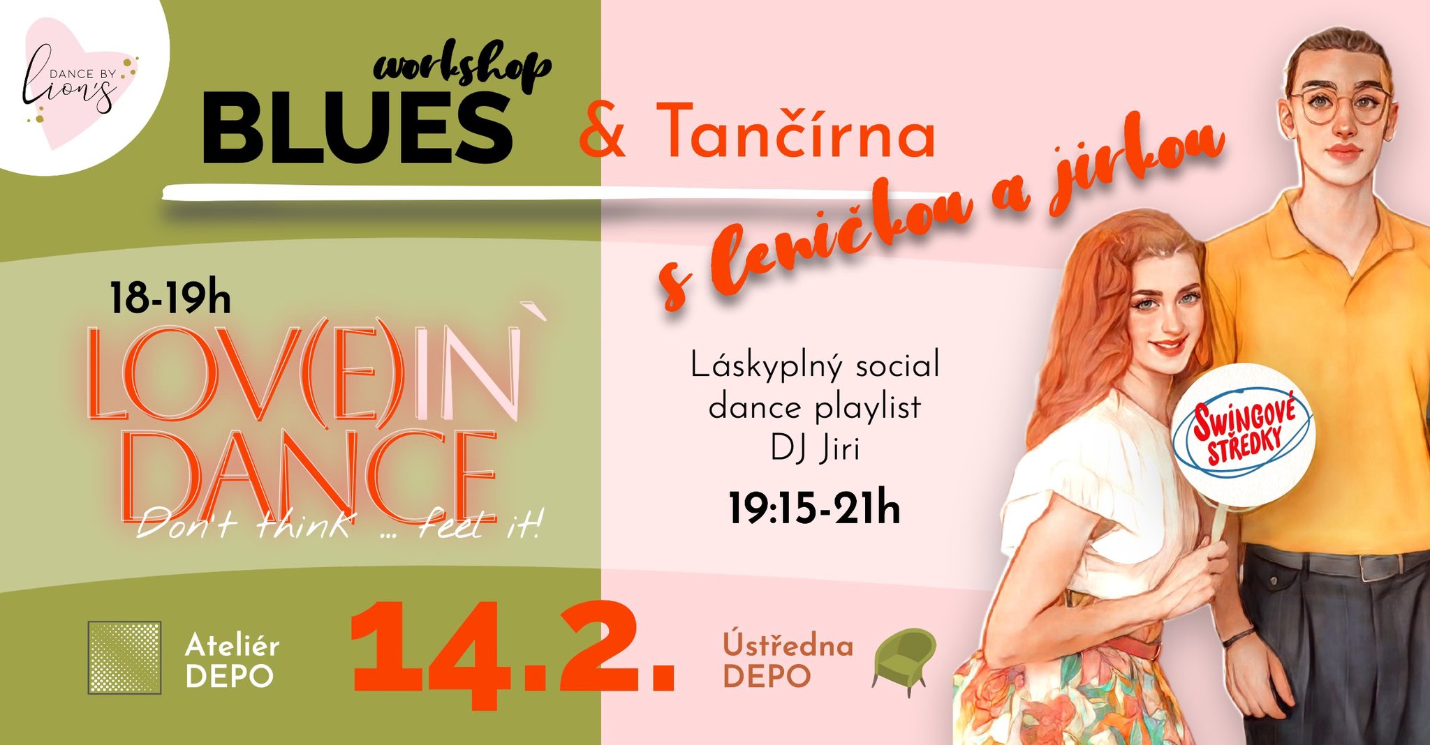 ❤ BLUES workshop LOV(E)in`DANCE & Swingový středek ❤