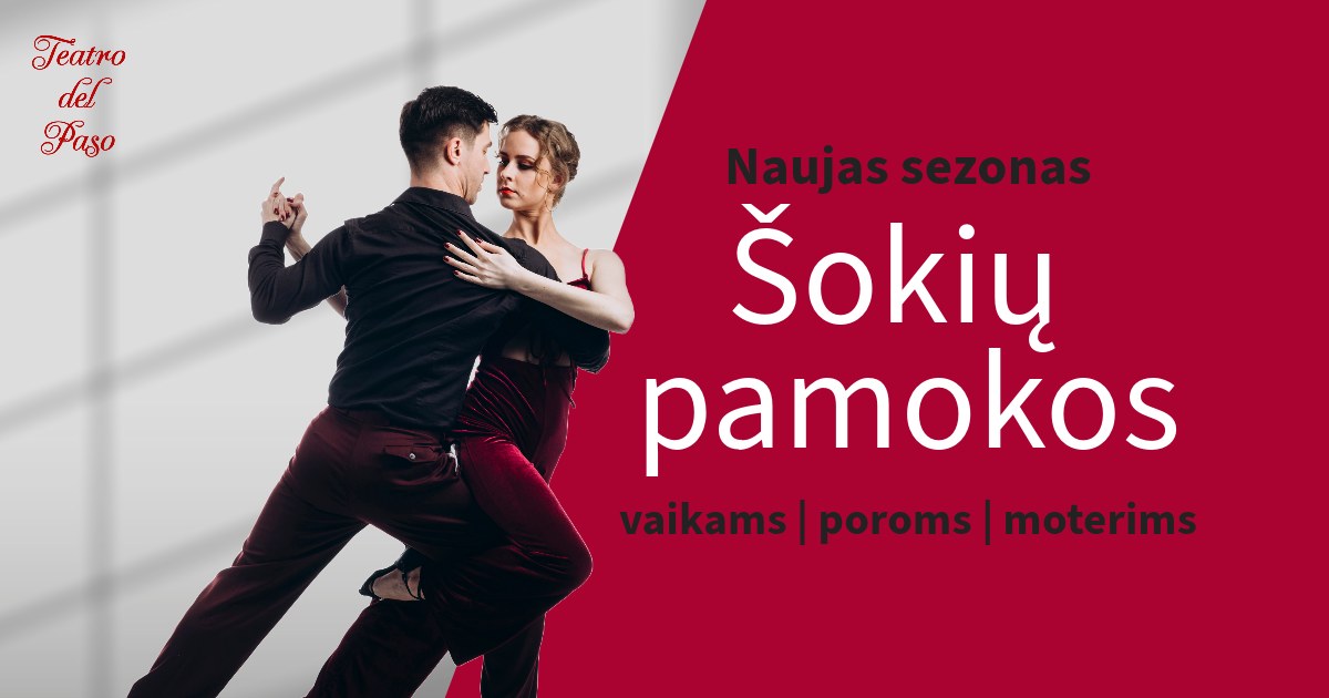 Naujas sezonas Šokių pamokos vaikams poroms moterims