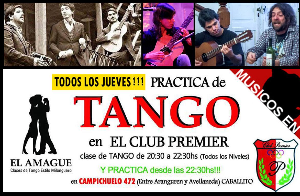 Practica-Milonga! La Garufa de "El Amague" jueves 27 Tango!