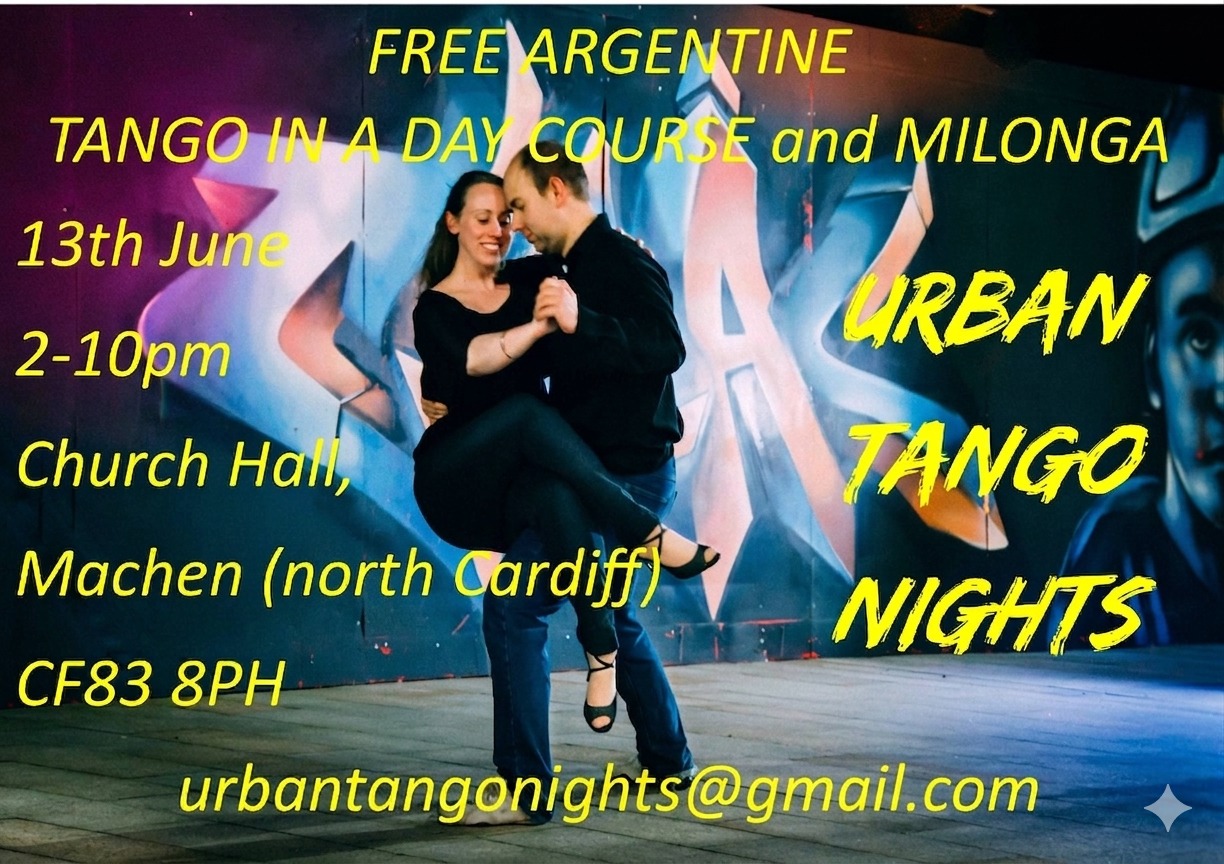 13th June FREE Argentine Tango in a Day Course and Milonga (Cardiff)