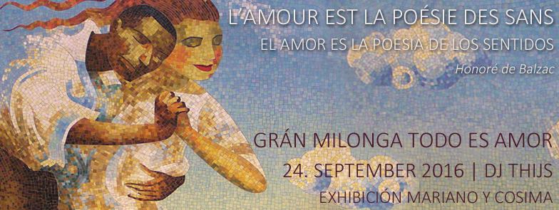 24. September Grán Milonga Todo es Amor