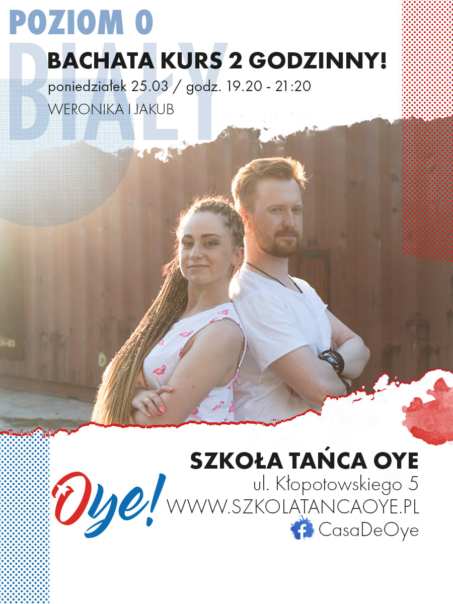 Dwie godziny BACHATY od ZERA w Szkole Tańca Oye!