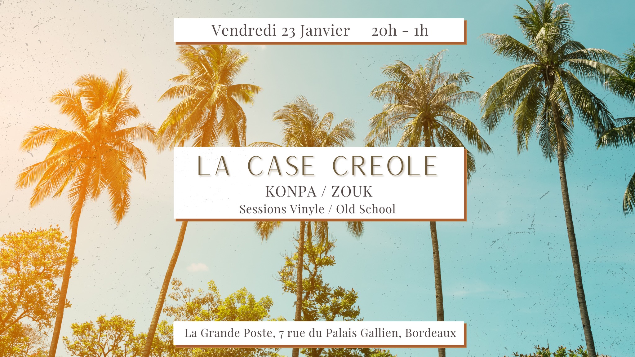 La Case Créole : Soirée KONPA ZOUK avec Sessions Vinyle