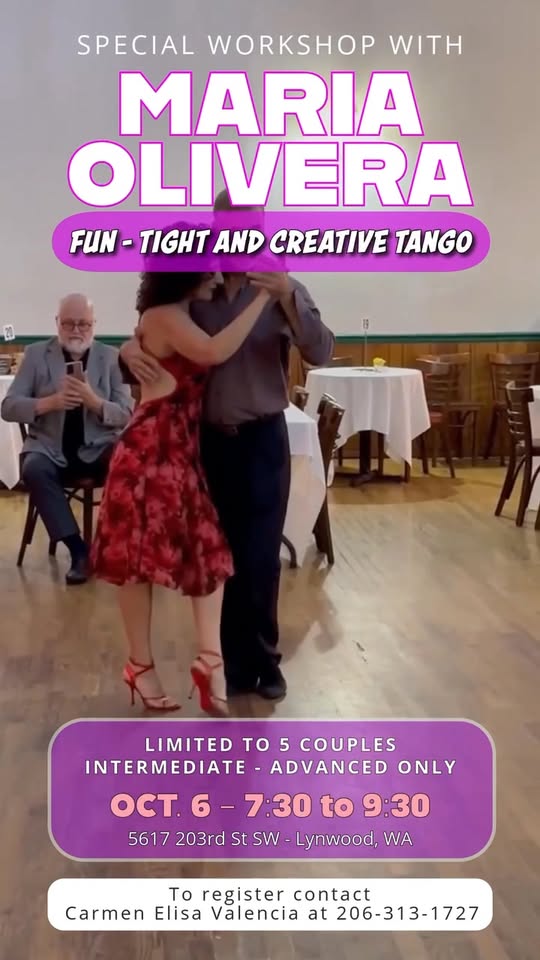 💥Special Tango Training with Maria Olivera 🇦🇷