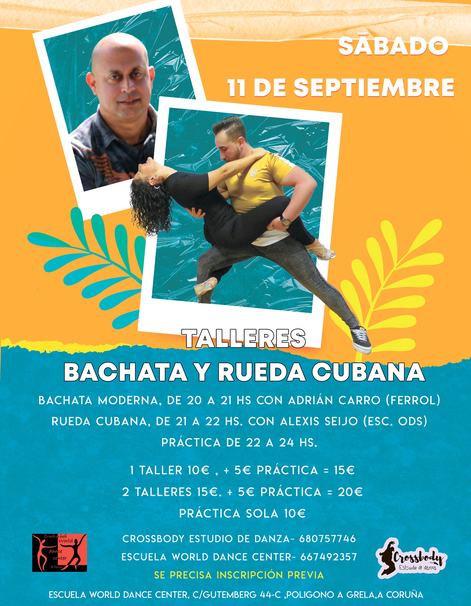 Talleres de Bachata y Rueda Cubana
