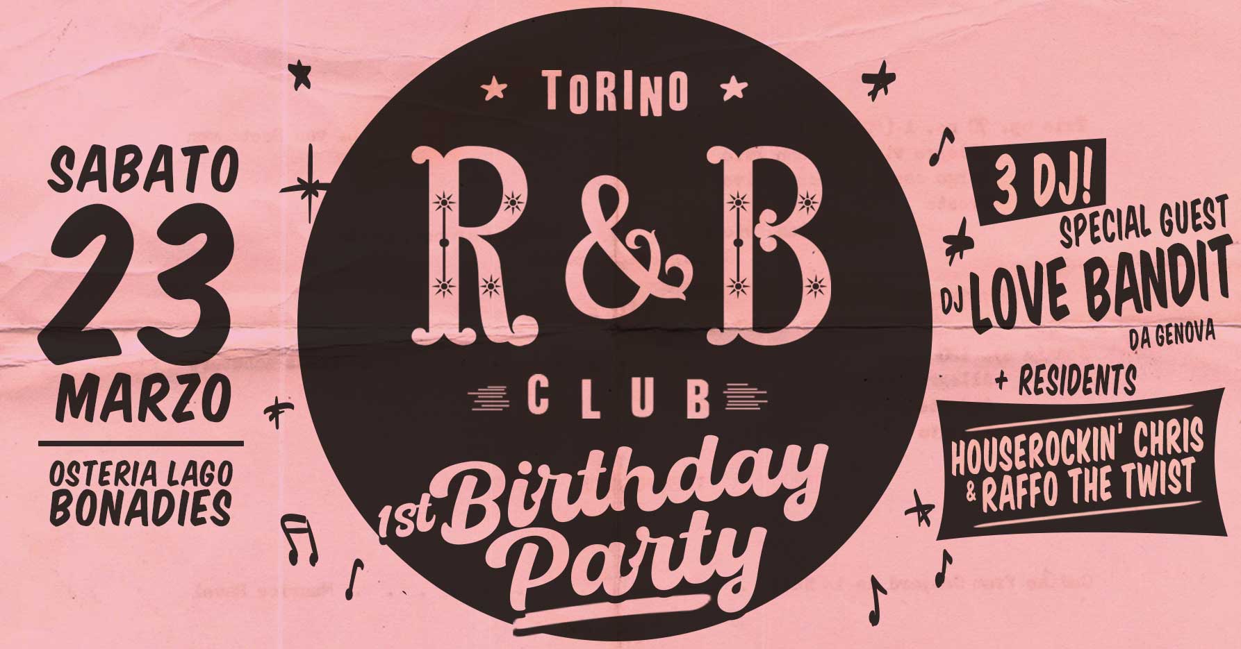 1° Compleanno Torino R&B Club • Sabato 23 Marzo
