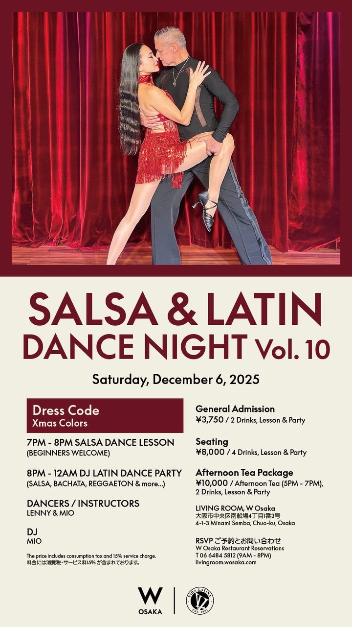 W Osaka ⭐︎ SALSA & LATIN DANCE NIGHT Vol.10