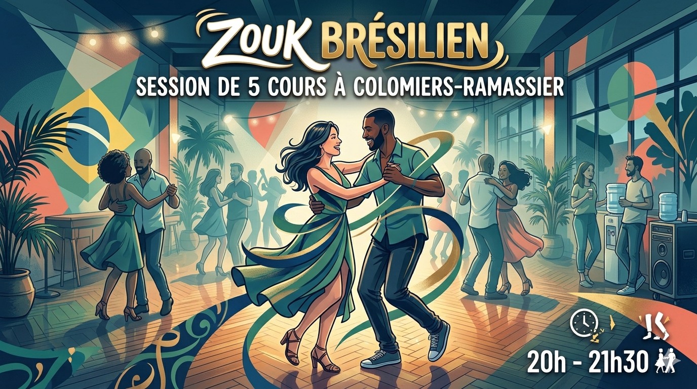 Session de 5 cours de Zouk brésilien les lundis