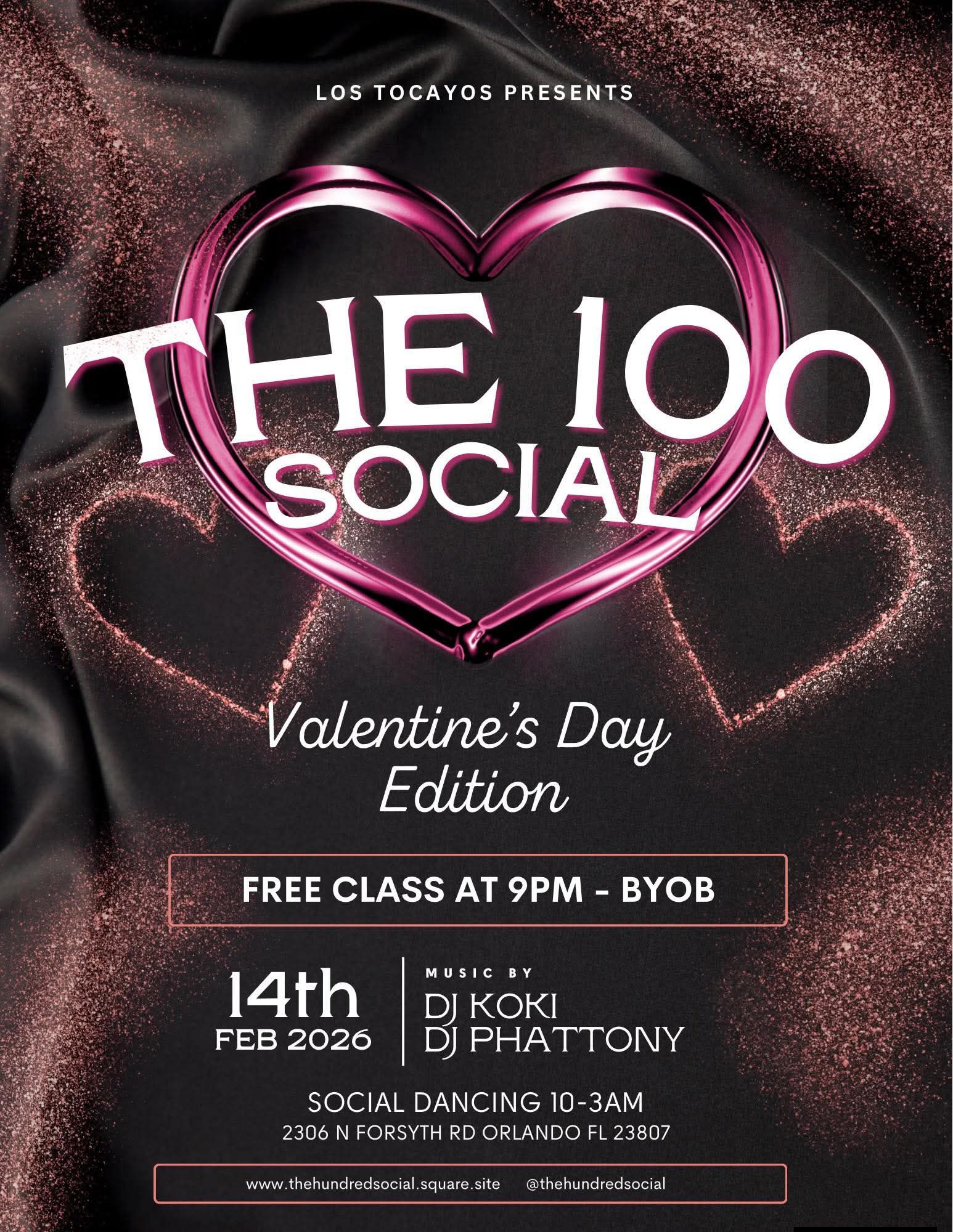 The Hundred Social - Red & Black Valentine's Day Edition