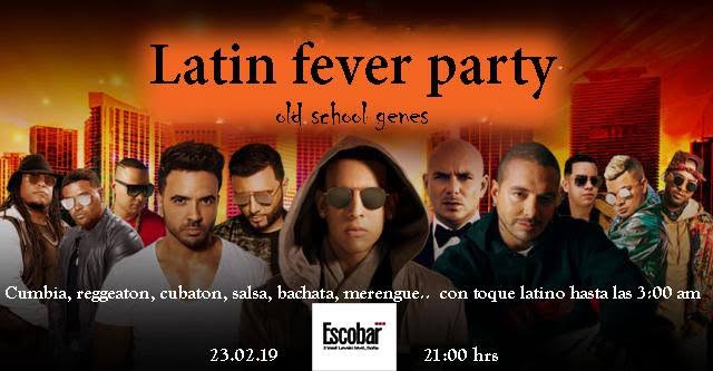 Latin fever party at Escobar bar