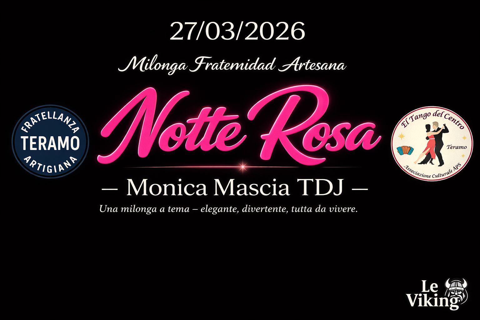 Notte Rosa - Milonga Fraternidad Artesana