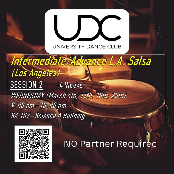 UDC Dance Classes - Intermediate Advance L.A. Salsa - Session 2