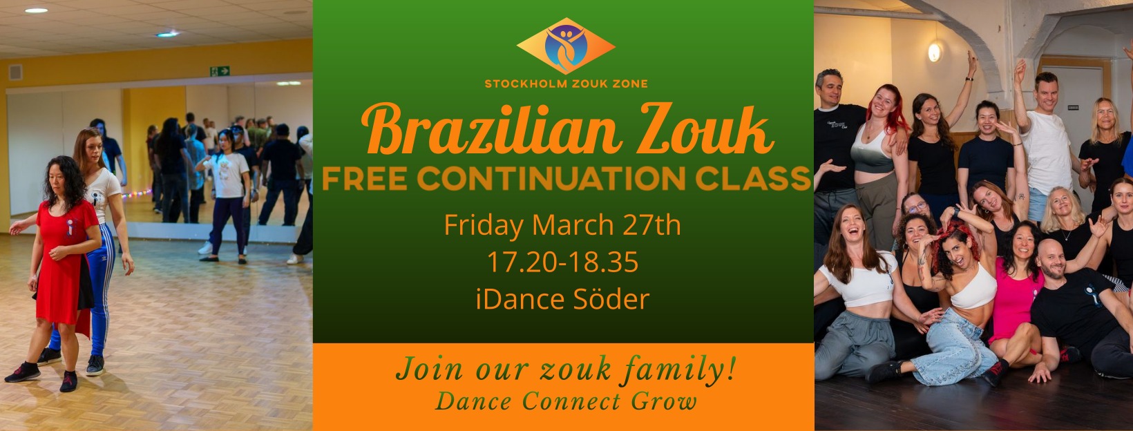 Brazilian Zouk - Free try-out at iDance. Continuation level