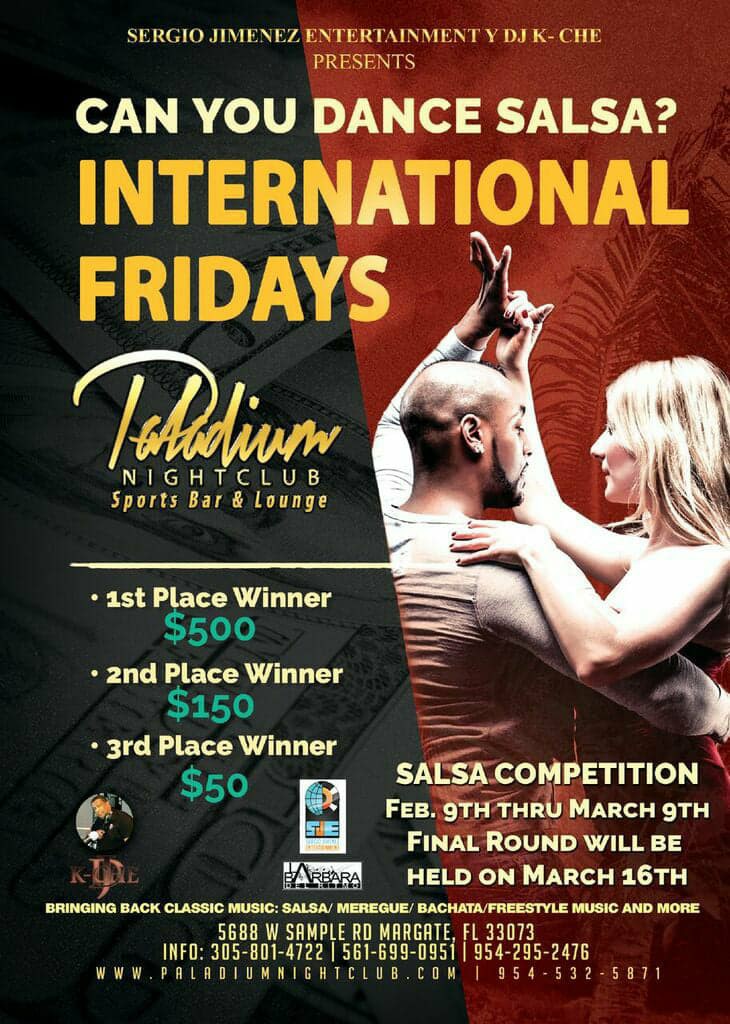 International Fridays 1st week of Salsa Contest