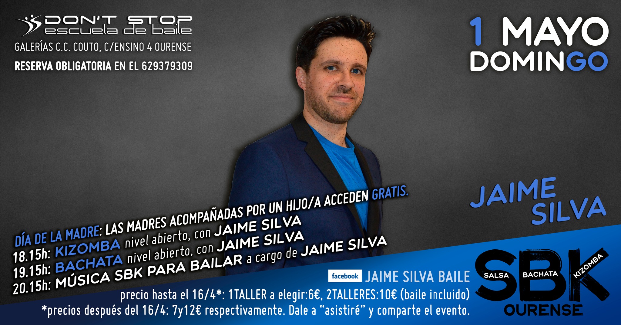 Fiesta SBK Ourense Día de la madre, con Jaime Silva