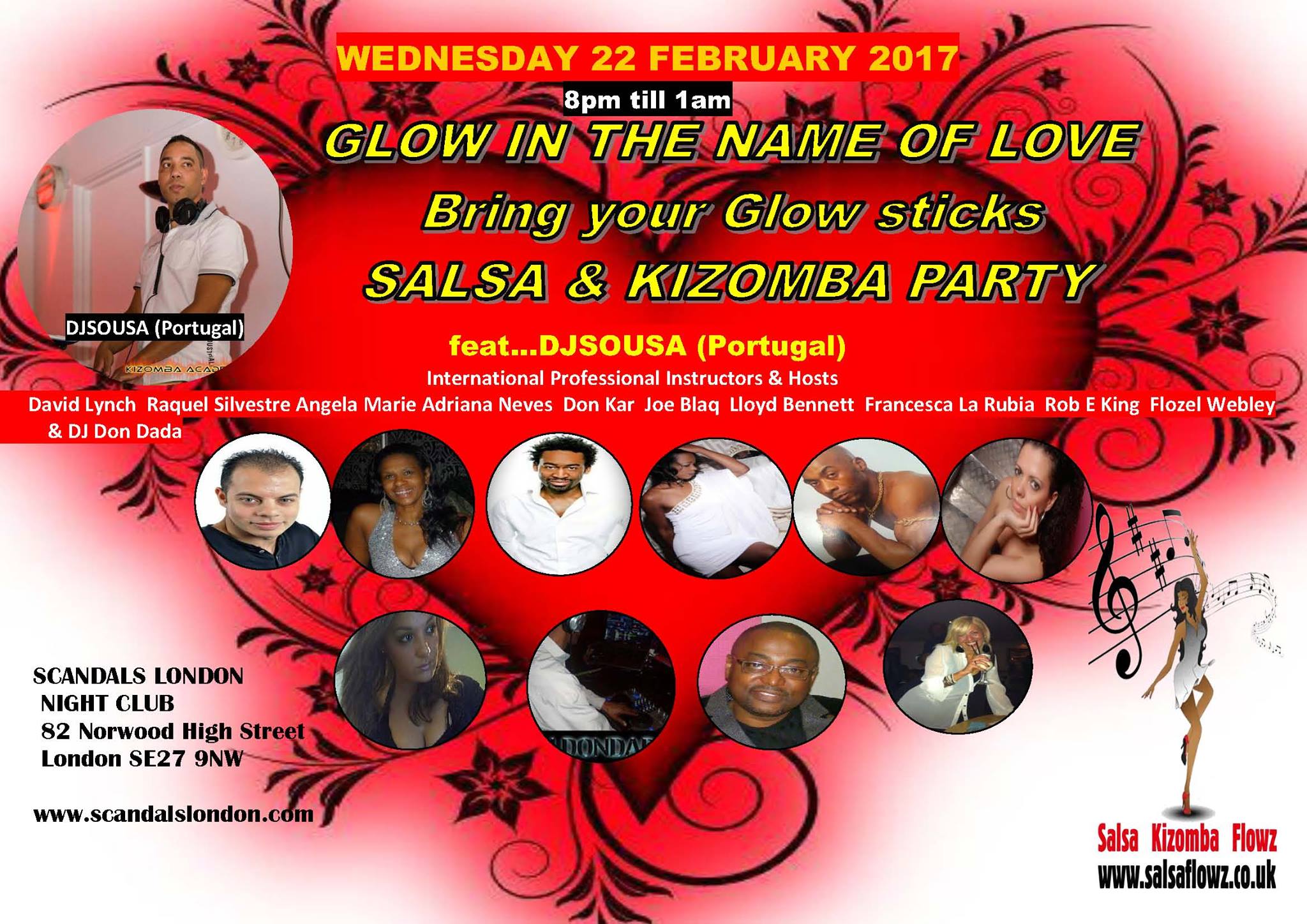 Feat. Djsousa - GLOW in the NAME of Love SALSA & Kizomba PARTY