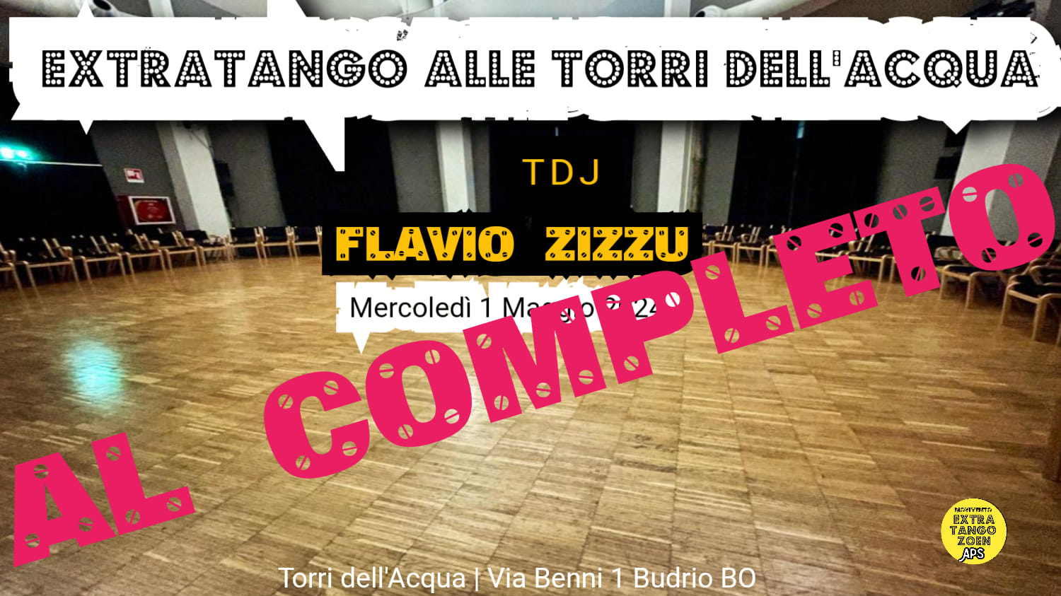 Extratango alle Torri dell’Acqua TDJ Flavio Zizzu