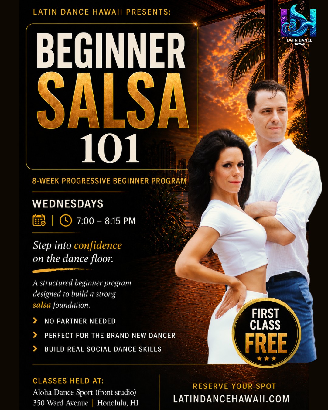 BEGINNER SALSA 101 w Latin Dance Hawaii