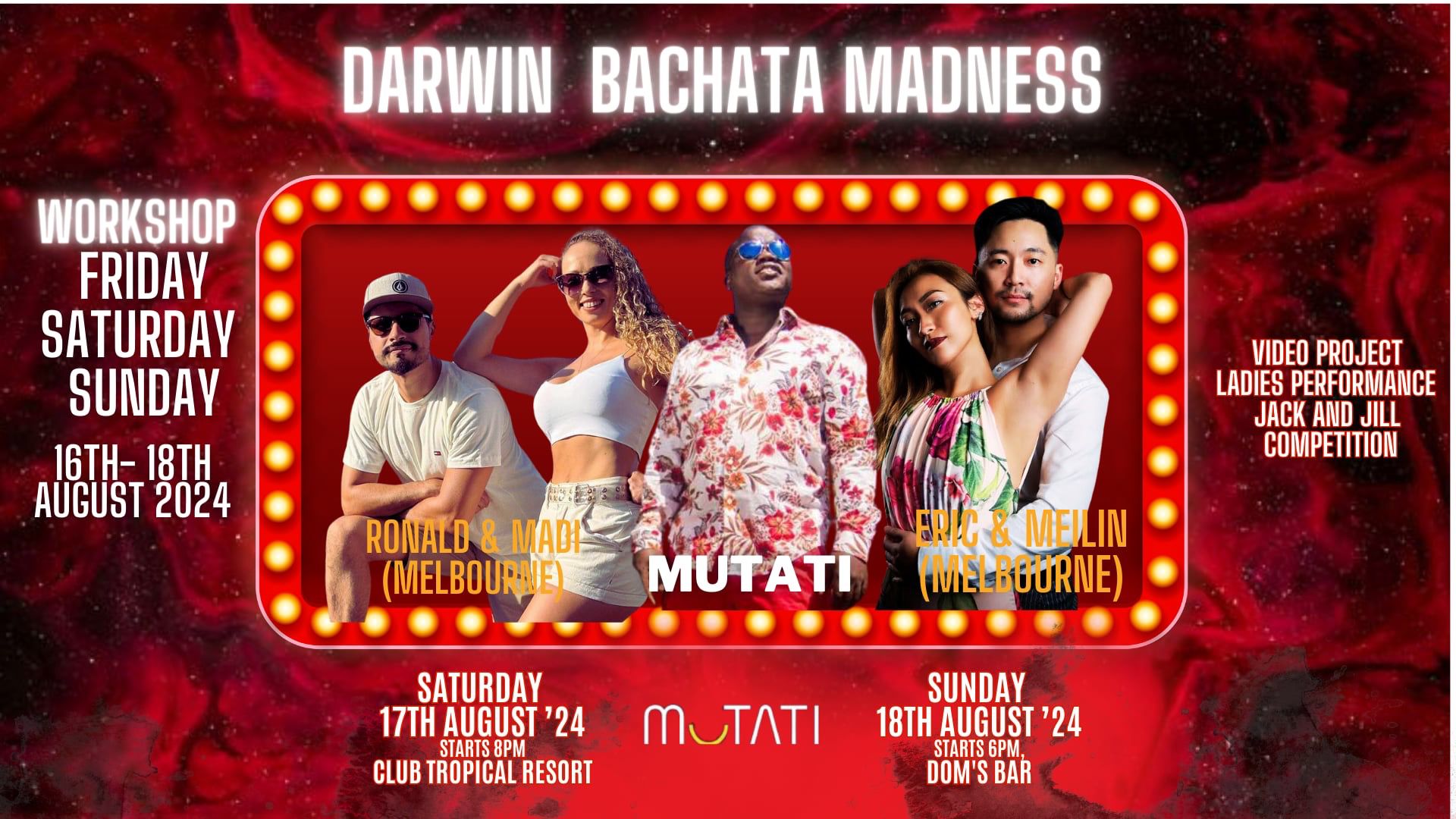 Darwin Bachata Madness Workshops & Parties