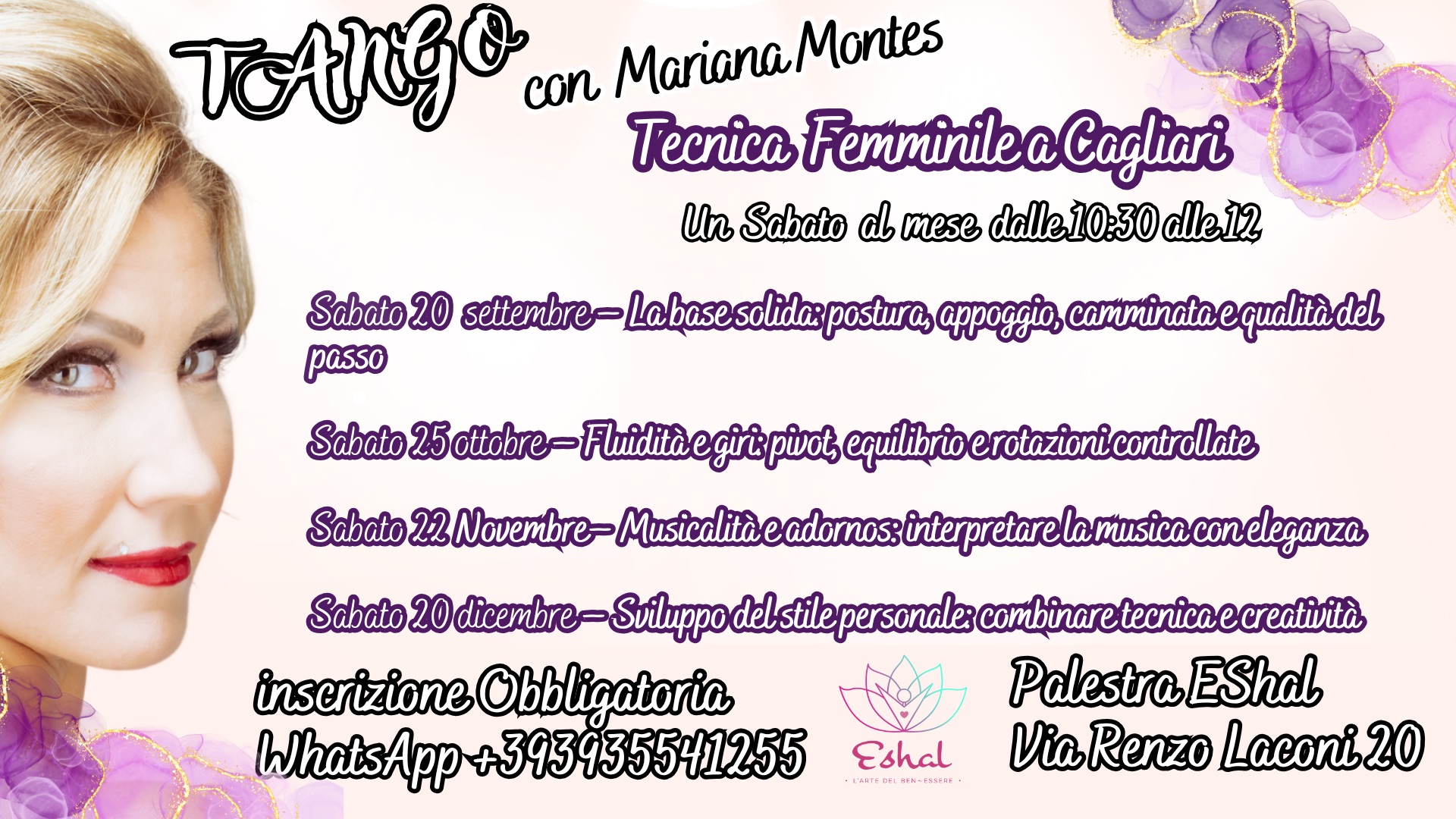 TANGO Tecnica Femminile a CAGLIARI con Mariana MONTES