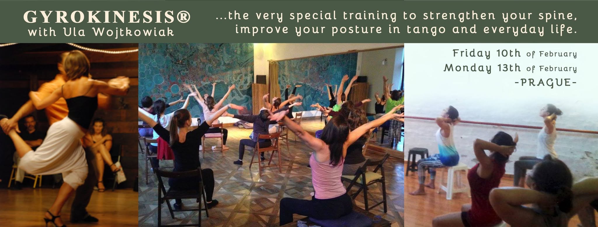 Gyrokinesis® for tango dancers - workshops in Prague with Ula