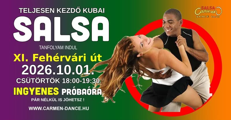đ„ CSATLAKOZZ! KezdĆ KUBAI SALSA indult đ€© INGYENES prĂłbaĂłra â
CSĂTĂRTĂK đ