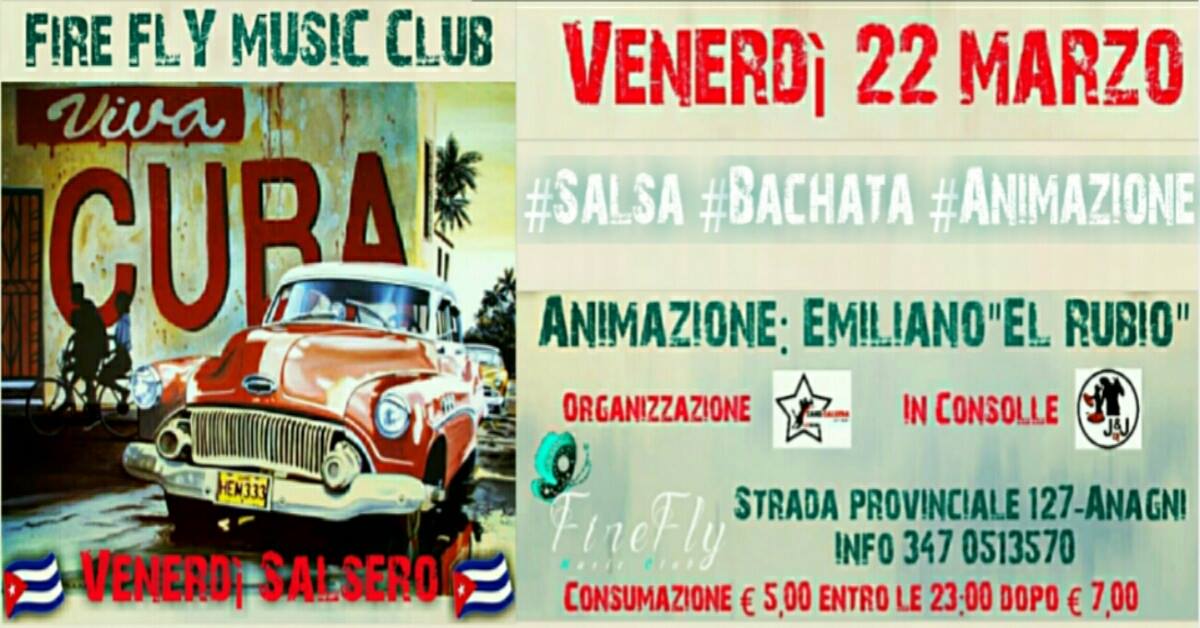 Venerdì Salsero at Firefly Music Club