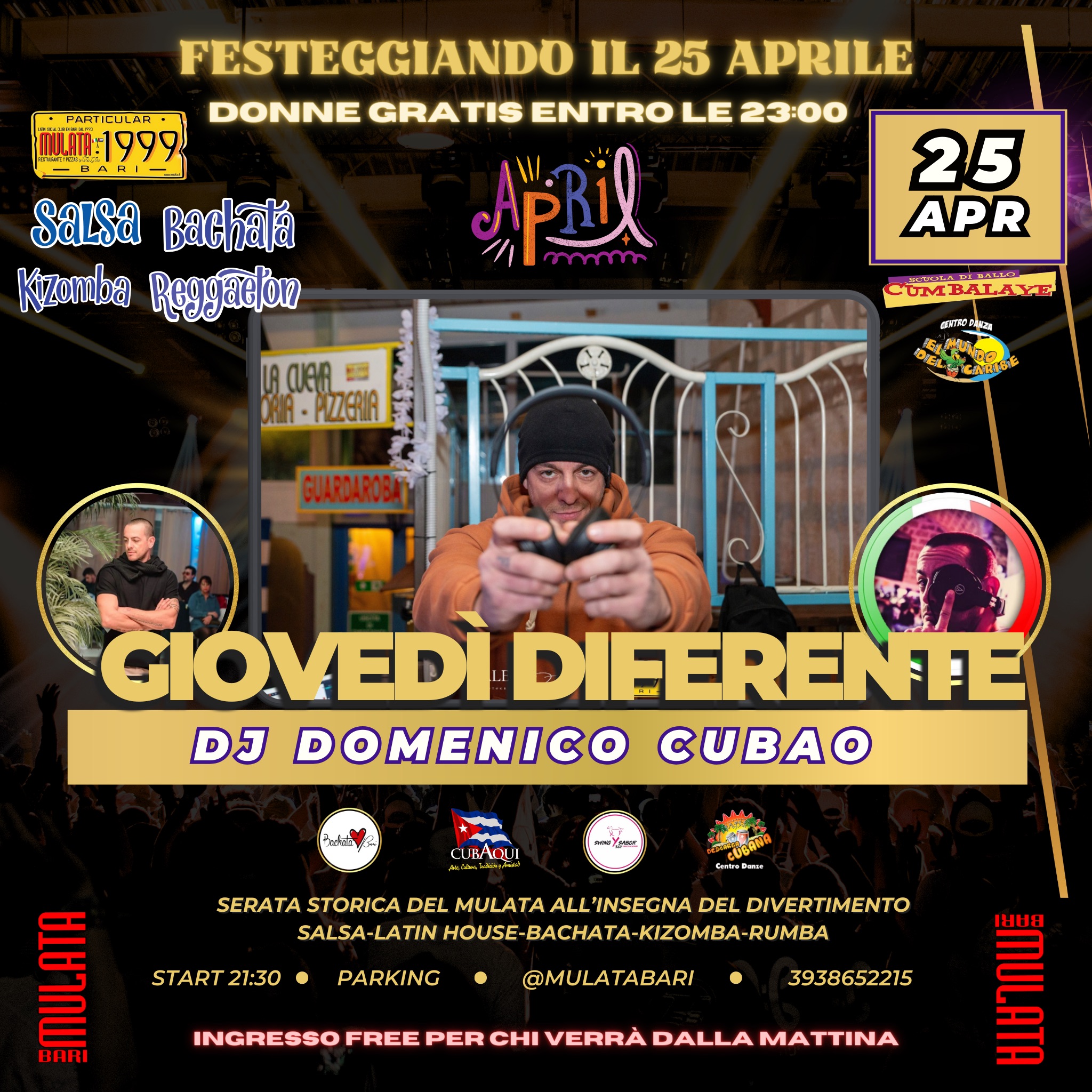 GIOVEDI' LATINO MULATA BARI *FESTA DELLA LIBERAZIONE*