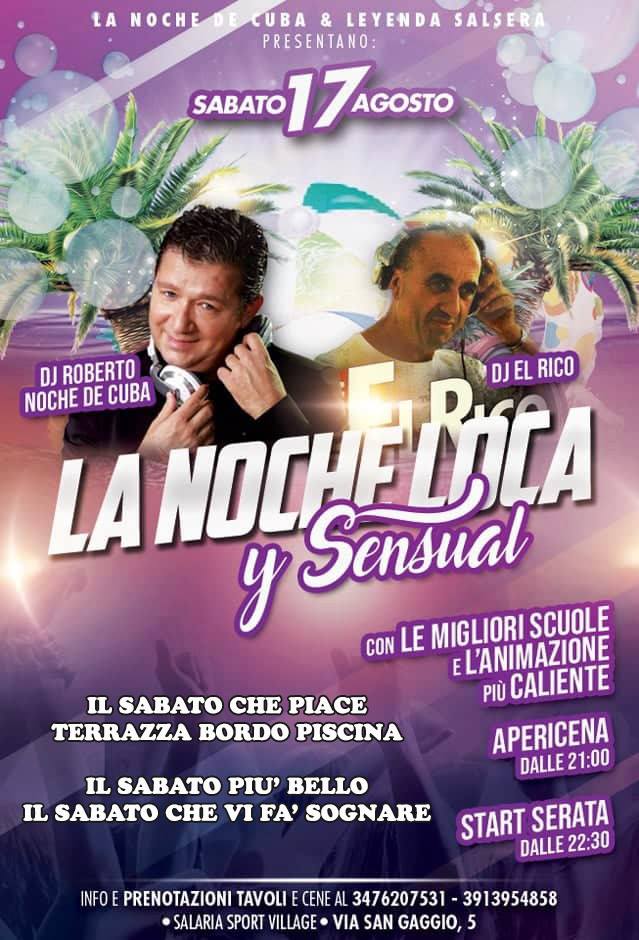 Sabato 17 Agosto Il Sabato del salaria sport village