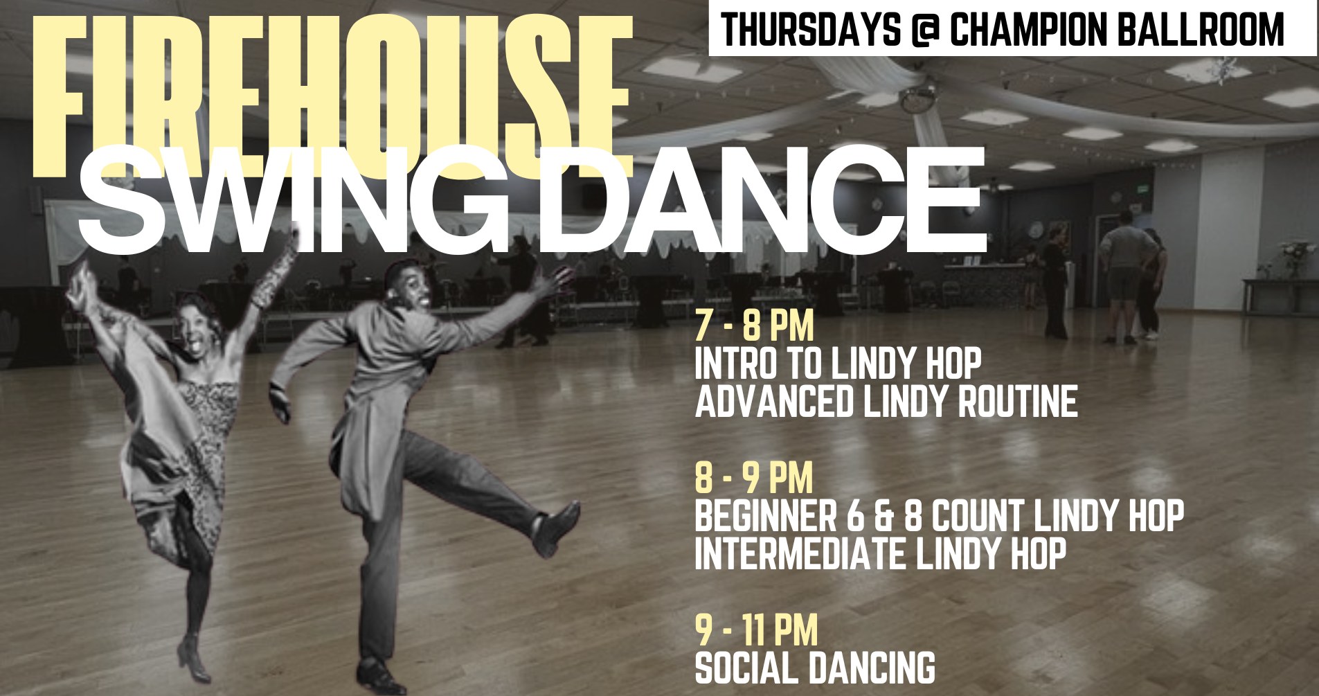 Firehouse Swing Dance- DJ Nights APRIL 2026