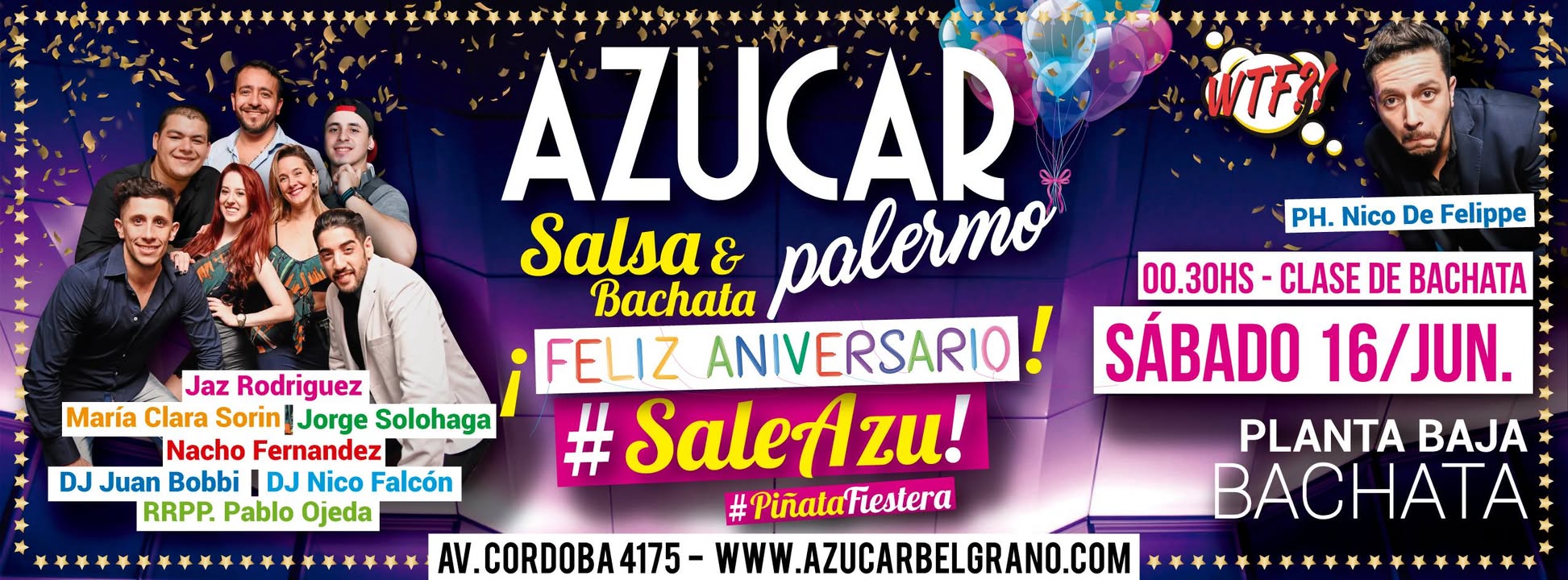 Descuento Sáb 16 6 - Aniversario! #SaleAzu! ★ Baila Sinergia!
