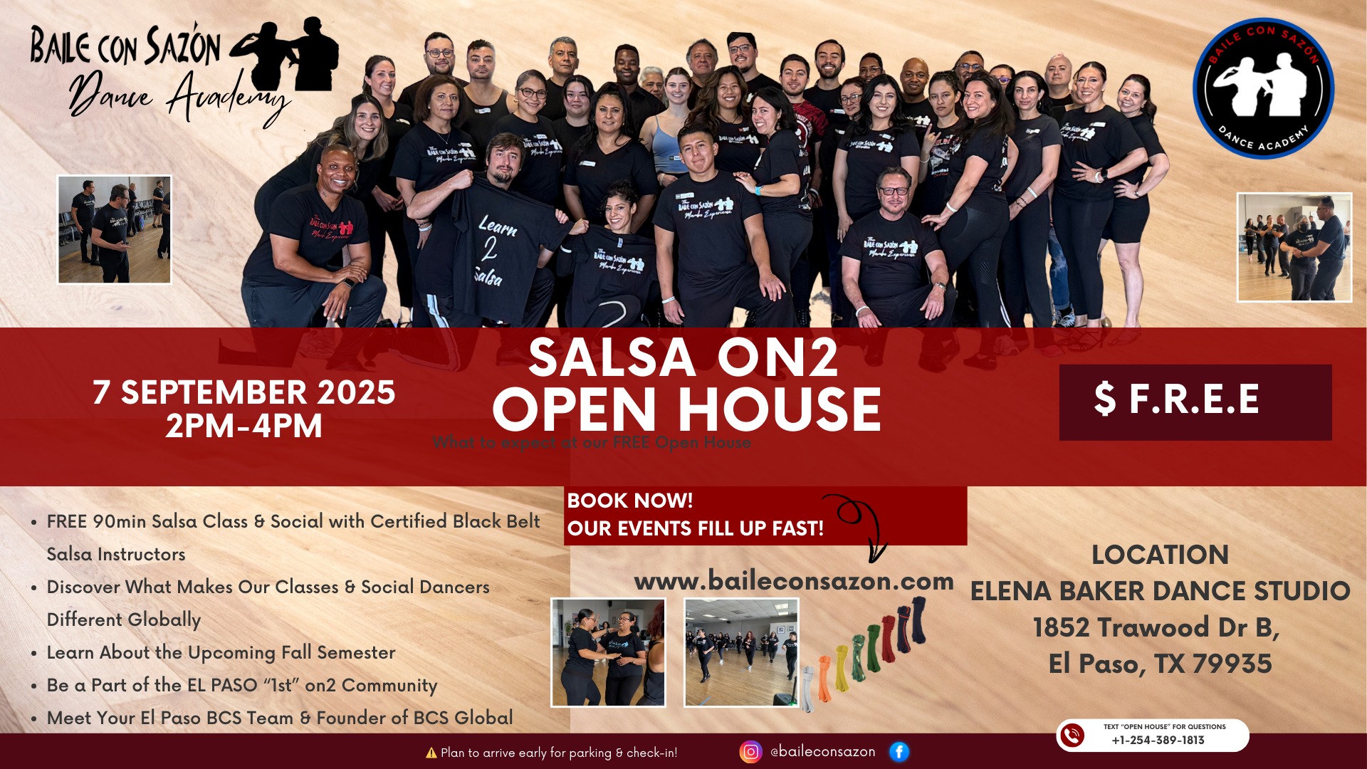 El Paso Open House - FREE Salsa On2 Class BCS Style