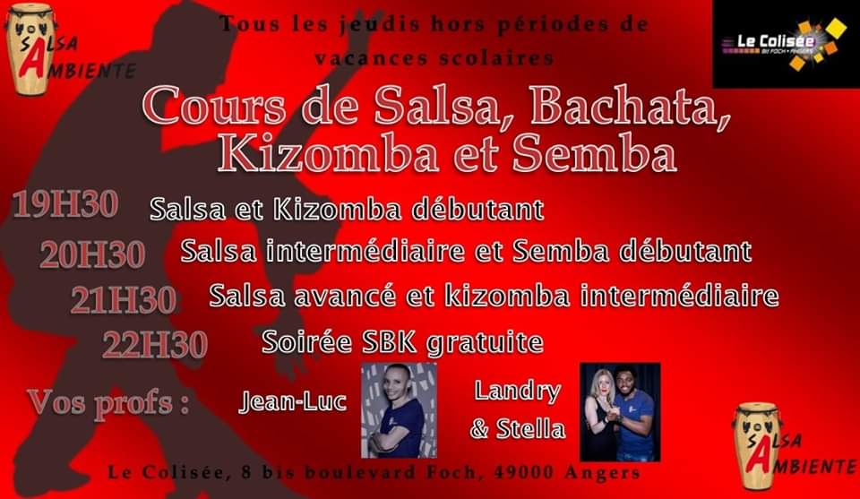 Cours Hebdomadaires des Jeudis Salsa Ambiente 2019-2020