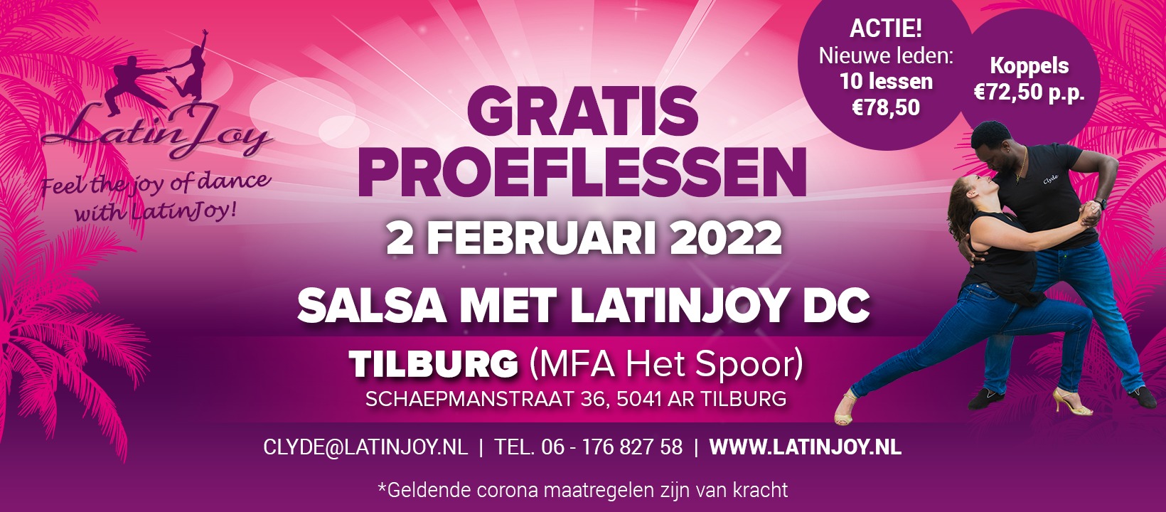 Gratis proeflessen salsa in Tilburg