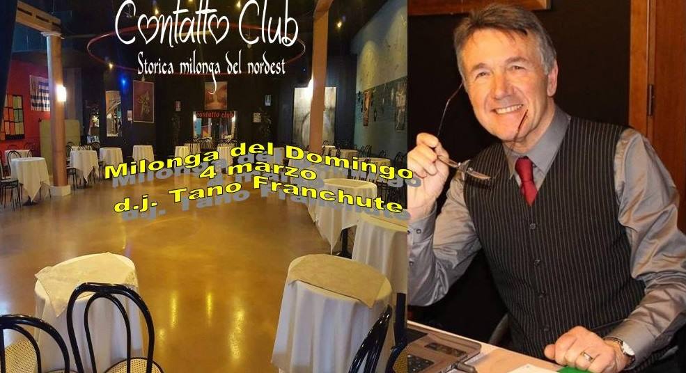 Milonga Domingo dj Tano Franchute + maestri Claudio e Simona