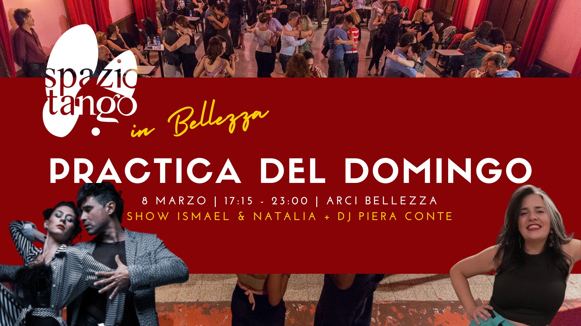 Practica del Domingo... con Show! Ismael Ludman & Natalia Cristofaro Dj Piera Conte