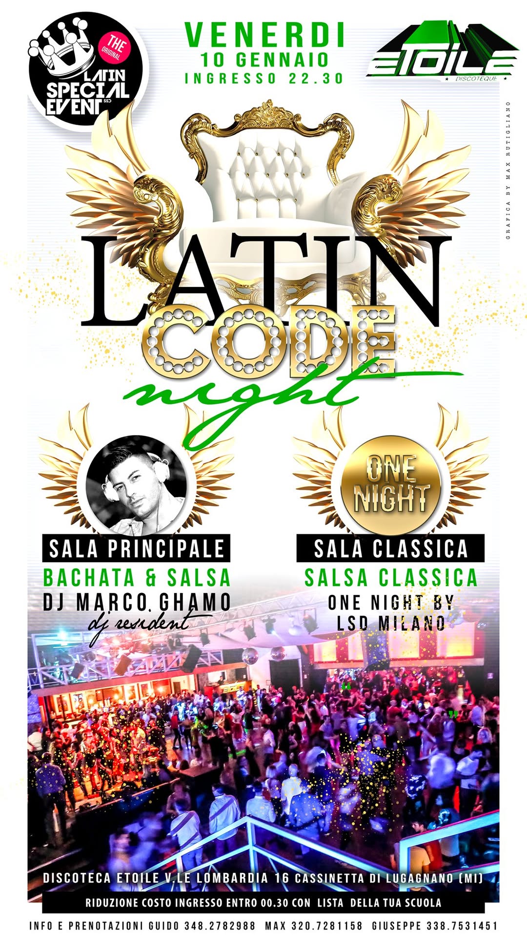 Venerdi Latin Code Night by LatinSpecialEvent all'Etoile