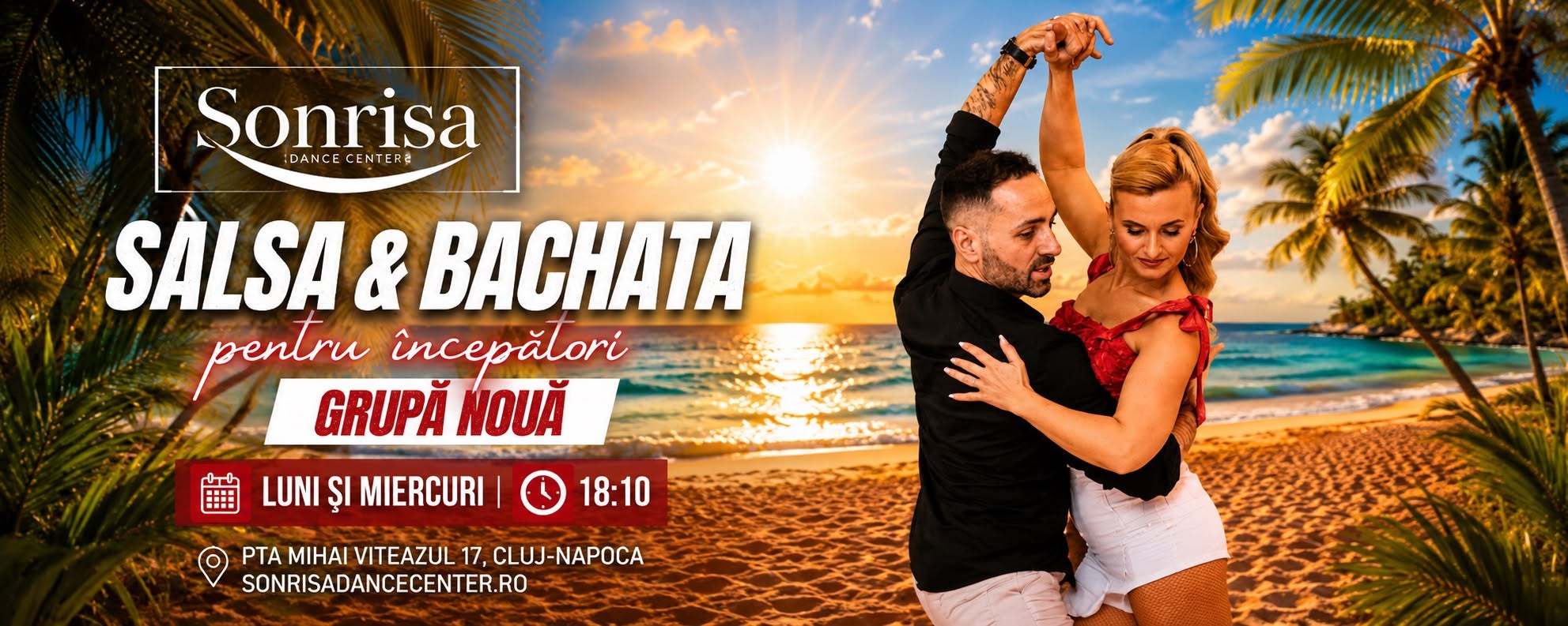 Salsa și Bachata Grupă nouă pentru începători Din 7 Septembrie Cluj-Napoca