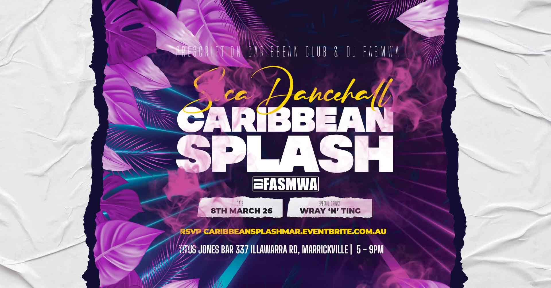 Caribbean Splash 90s Dancehall & Soca Sunday at Titus Jones