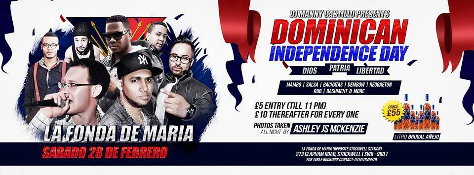 --★DOMINICAN INDEPENDENCE PARTY★-- (Sabado 28 De Febrero) @ La Fonda de Maria